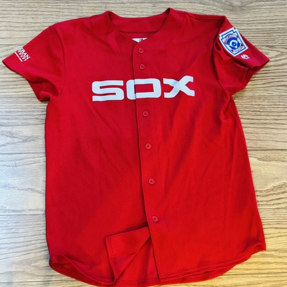 Chicago White Sox Majestic Cooperstown Collection Baseball Jersey youth  XL